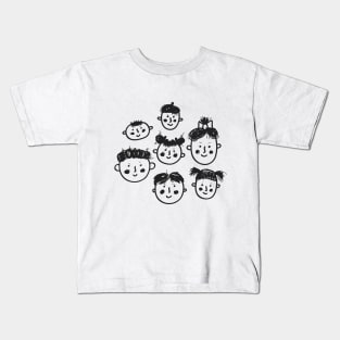 Children faces Kids T-Shirt